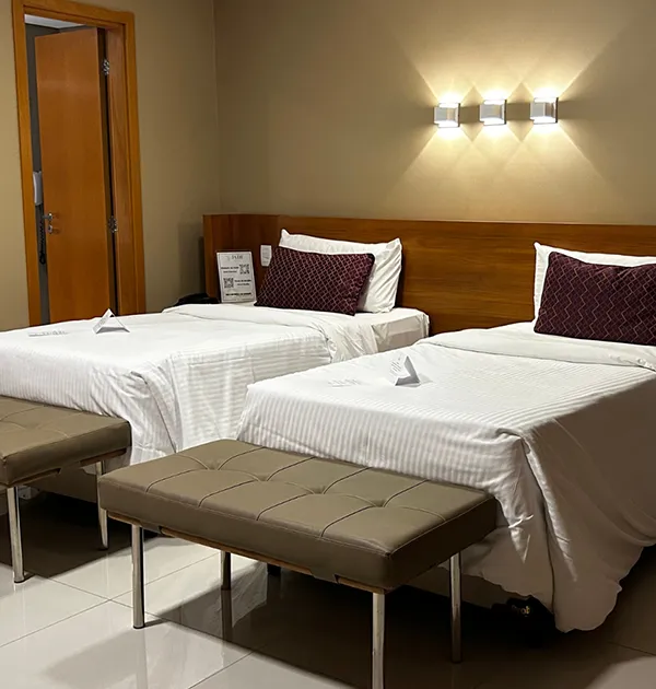 quarto Deluxe com duas camas